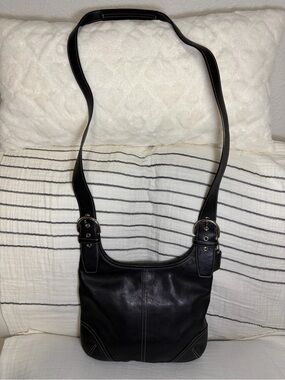 Coach Soho Black Leather Shoulder Bag Vintage
